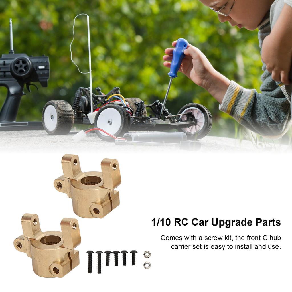 RC Brass Front C Hub Carrier Mount for Axial SCX10II 90046 90047 1/10 RC Car Upgrade Parts
