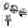 Custom Bulldog Yard Stake with Name, Metal Garden Sign for Dog Lovers, Personalized Pet Memorial