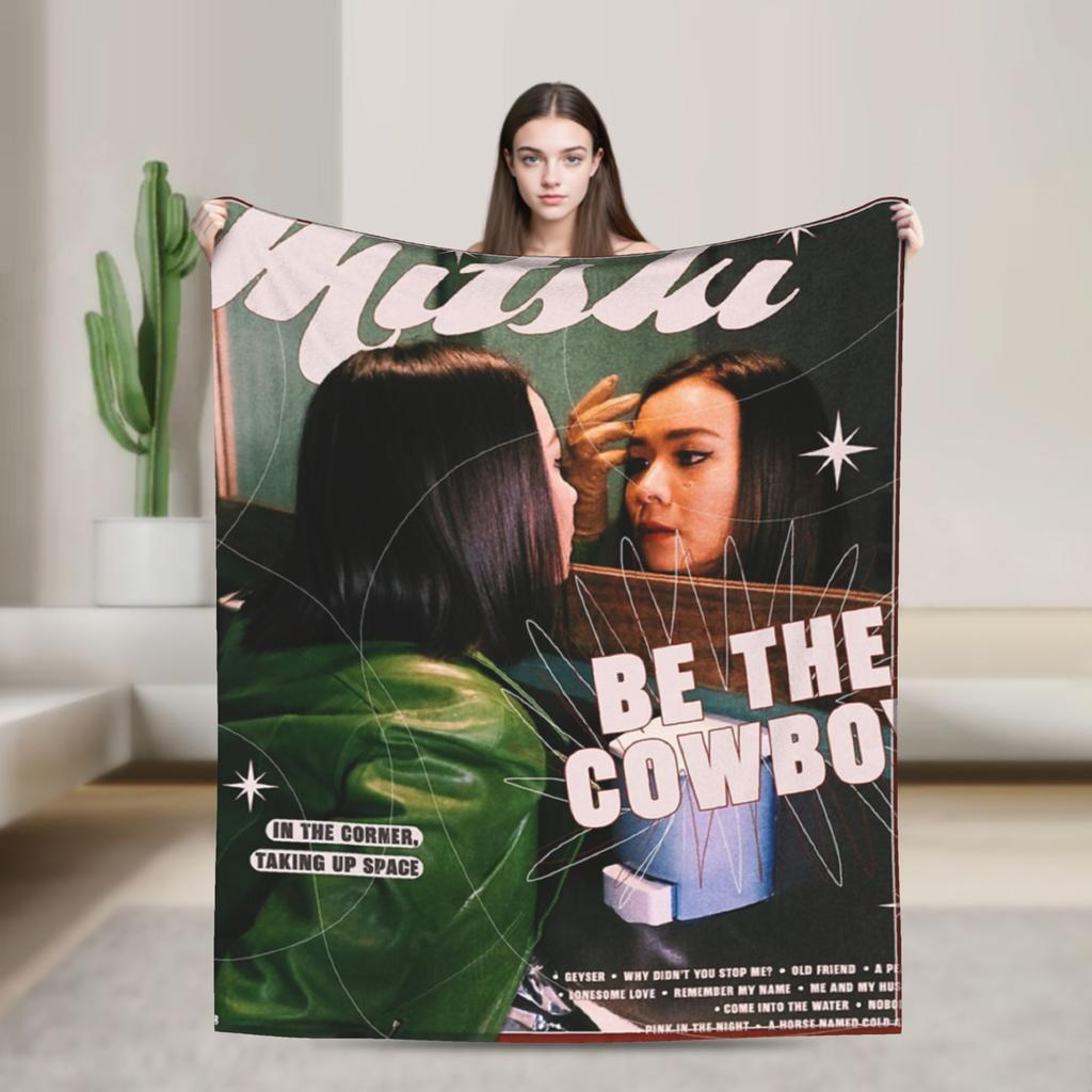 Mitski Be the Cowboy Blankets Flannel Textile Decor Multifunction Lightweight Thin Throw Blankets for Bed Couch Bedding Throws