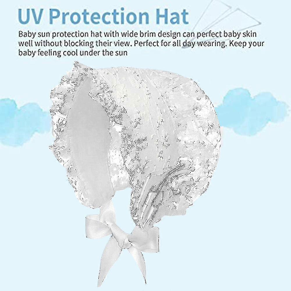 Lace Princess Baptism Hat For Babies And Toddlers