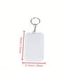 Customized Photo & Logo Heat Transfer Acrylic Keychain Hung On Bags and Mobile Phone Accessories Personalized Picture Gifts