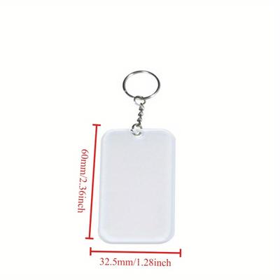 Customized Photo & Logo Heat Transfer Acrylic Keychain Hung On Bags and Mobile Phone Accessories Personalized Picture Gifts