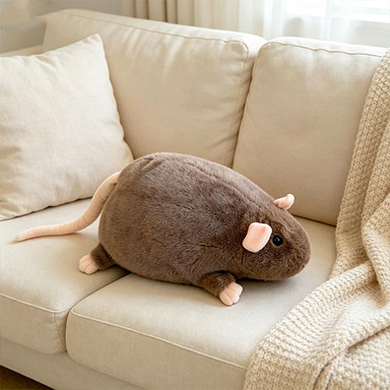 Poupée Souris 35/50cm Dessin Animé Fleur Surdimensionnée Branche Rat Poupée Peluche Douce Figurine Animale Cadeau Enfant Anniversaire Jouet Chat Animal de Compagnie Cadeau Festival