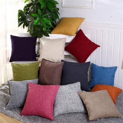40/45cm Einfarbig Verdicken Baumwolle Leinen Sofa Kissenbezug Wurf Kissenbezug Home Dekoration