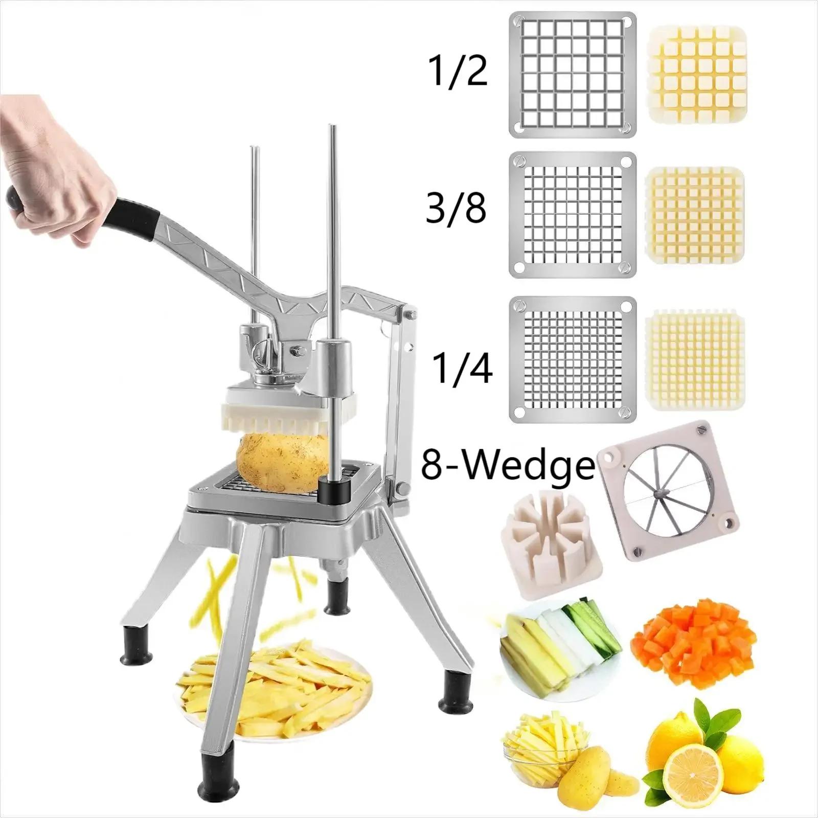 

Commercial Vegetable Chopper 4 Replacement Blades,Stainless Steel French Fry Cutter Potato Fruit Slicer for Restaurants/Kitchen
