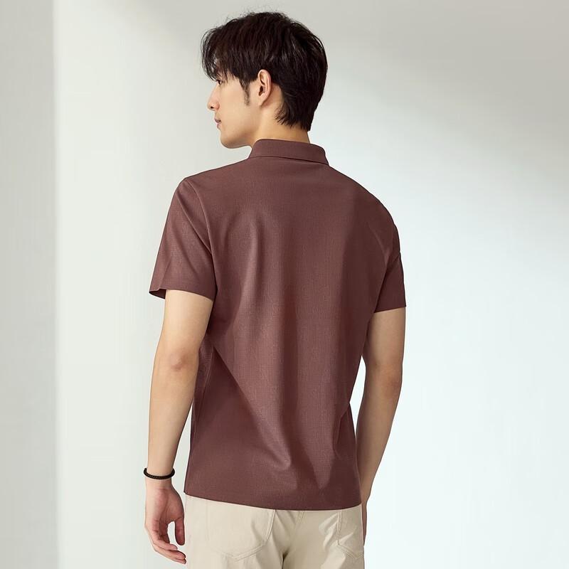 Мужская бесшовная жаккардовая футболка-поло с коротким рукавом Septwolves L