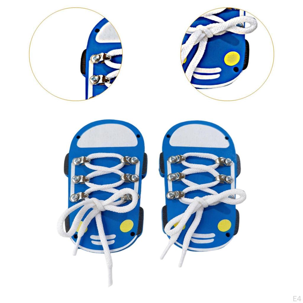 Busy Board Accessories Shoe Tie Practice Activity Developing Training Learn to Shoes Threading