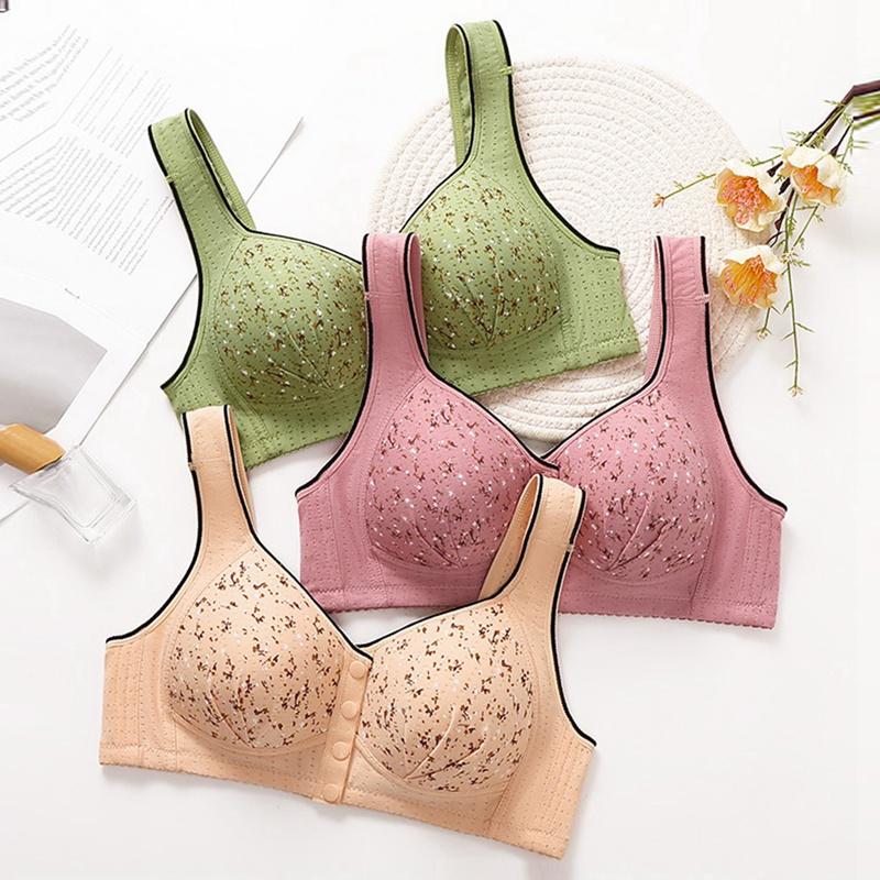 Damen Große Größe Frontverschluss BH Breiter Träger Weste Stil BH