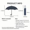 Floral Blackout Sun & Rain Umbrella - 50cm Navy