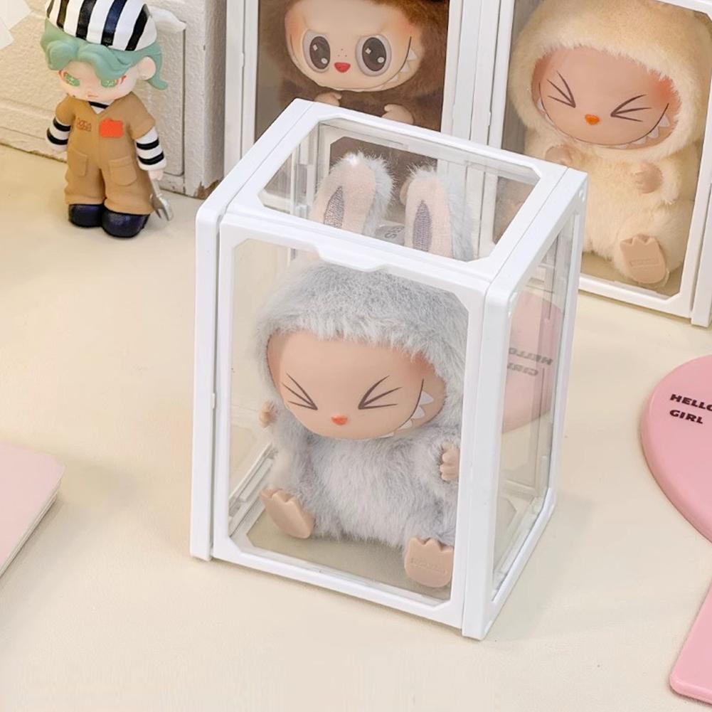Стеклянная штабелируемая коробка для хранения Коробка-сюрприз Чехол-органайзер Классическая витрина для кукол 839₽
