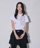 5OML Star Leopard Lettering Short Sleeve T-Shirt White