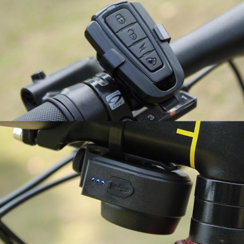 Vibration Alarm Electric Bike Security Alarm System Anti Theft Bike Alarm Horn with Remote Control Alert for Scooter