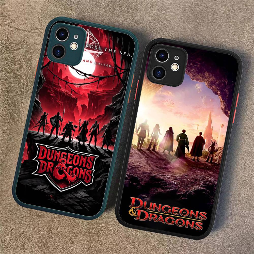 Fantasy Movie D-Dungeons D-Dragons Phone Case For IPhone 16 15 14 Plus 15 13 12 11 Pro Max X XS MAX Matte Cover