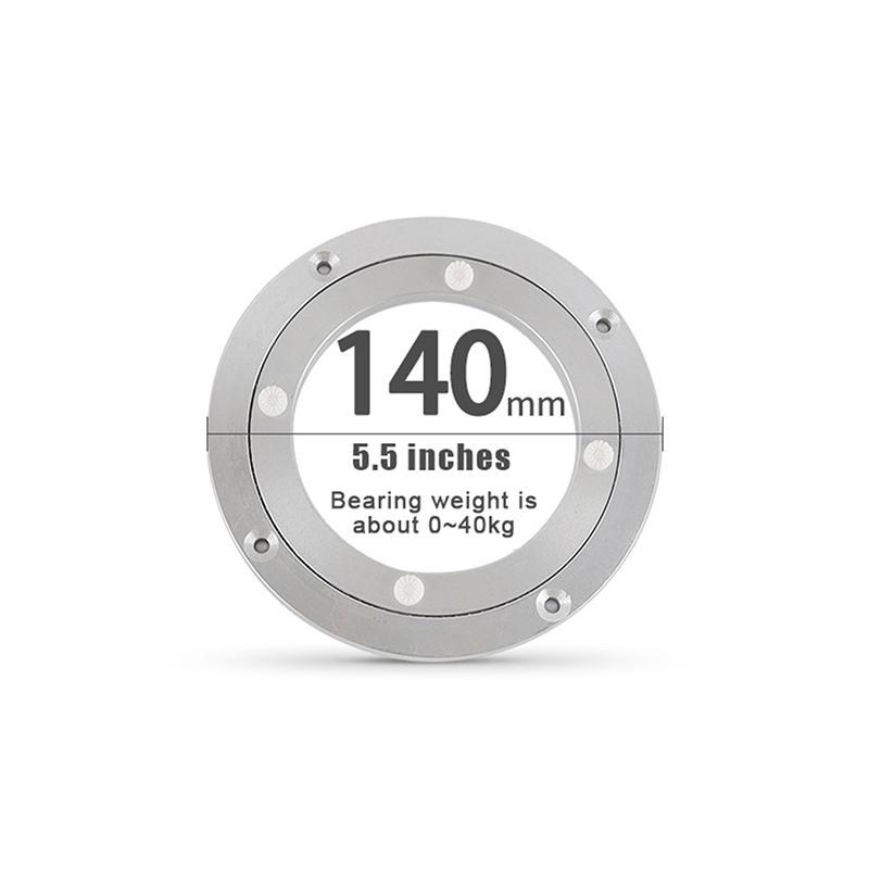 5/5.5/8/10/12 Inches Aluminum Ball Bearing Turntable Bearings Swivel Plate Smooth Swivel Plate Rotating Table Rotating Round