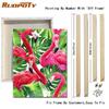 RUOPOTY Acrylic Painting By Numbers Flamingo Animals Paint On Canvas Coloring By Numbers Gift Home Decor Wall Room