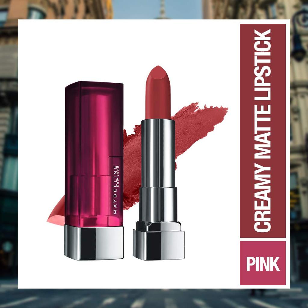 Maybelline New York Matte Lipstick 3.9g Pack Of 1 Intense Long-Lasting Colour Creamy Hydrating Lipstick 807 Dried Rose