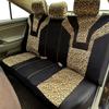 Leopardenmuster Kurzflor Universelle Autositzbezüge Winter-Sitzbezüge Passend für die meisten Autos, SUVs, LKWs, Transporter Autozubehör Innenraum
