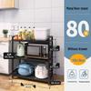 Nana Modern 3-Tier Carbon Steel Kitchen Shelf