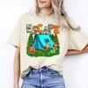 Escape Camping T-Shirt Gift Tent Bonfire Social Distance Camper Unisex Tee Sand