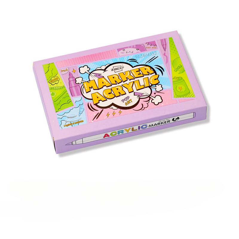 

18/60Цветные Акриловые Маркеры-Кисти для Художников Рисование на Камнях Стекло Керамика Ткань Сделай Сам Изготовление Открыток Художественные Принадлежности Практичное Использование