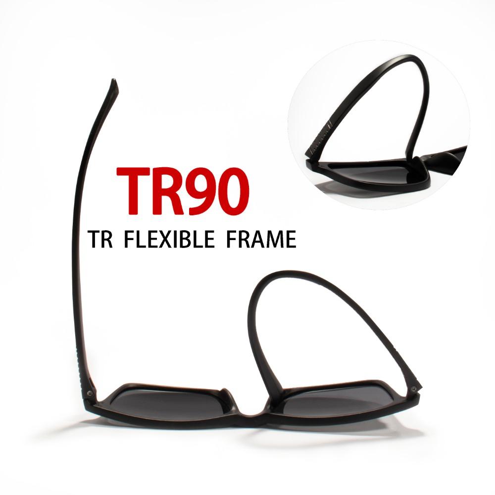 3PCS Vintage Retro TR90 Sunglasses Men Polarized Square Brand Designer Sun Glasses For Men Driver Sunglass