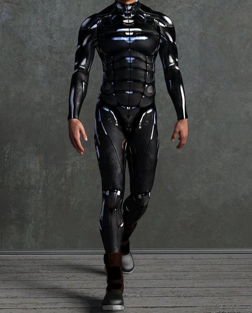 Halloweenský 3D digitálně potištěný body pro dospělé na cosplay a kostýmové párty