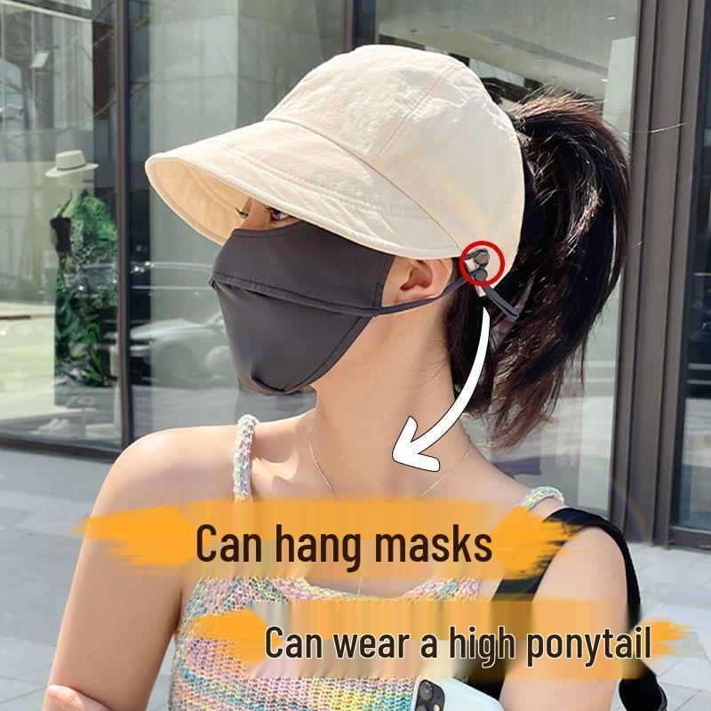 Breezy Summer Ponytail Sun Hat: Versatile Quick-Dry Shade Cap