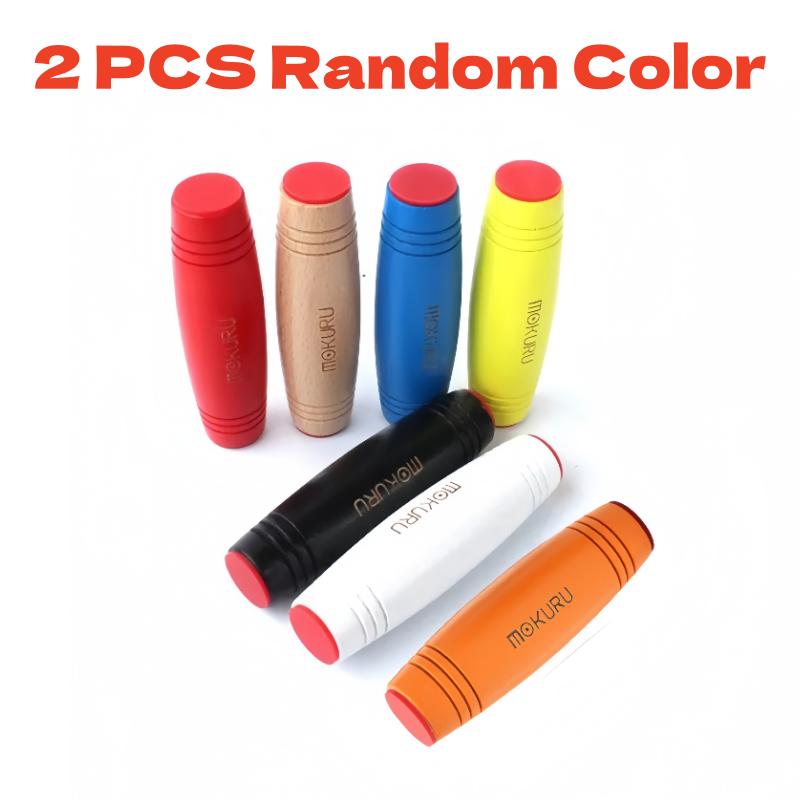 Wooden MOKURU Fidget Flipo Flip Kinetic Desk Toy - Decompression Stick Creative Anti Stress Finger Artifact Gift