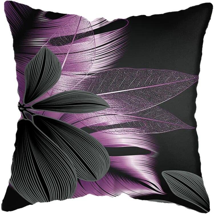 

Подушка для дивана, черная подушка, чехол для офисной подушки, домашний декор, подушка для спальни, наволочка 50x50cm