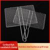 Stainless Steel Bbq Grilling Basket Rust Resistant Easy Clean For Outdoor Barbecue Fish Vegetable
