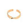 Minimalist Geometric Twisted Open Ring For Women Niche Design Cool Simple Fashion Personality Band