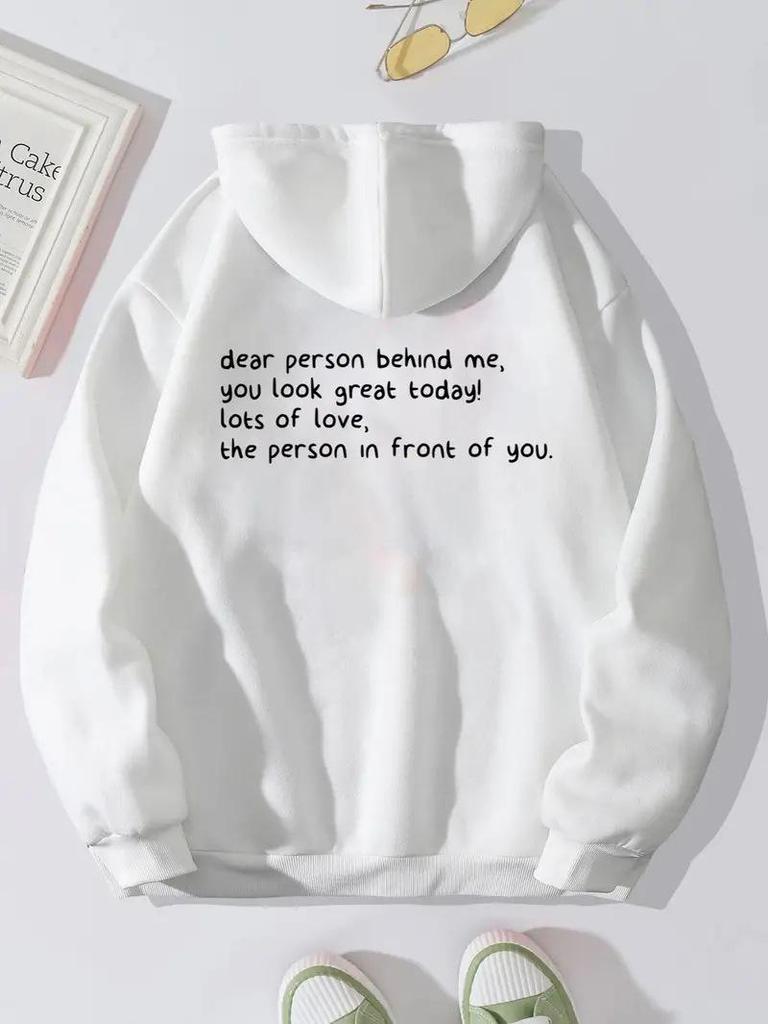 Women's Trendy Hooded Sweatshirt: Casual, Loose-Fit, Hong Kong Style Pullover for Spring and Autumn. Unisex.