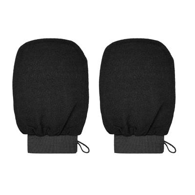 2 Stück Peeling-Handschuhe für Körper und Gesicht, tragbare Peeling-Massagemanschetten, ergonomische Hamam-Handschuhe für Dusche und Bad