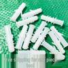 White Barbed Plastic Expansion Tube Curtain Rod Screw Set
