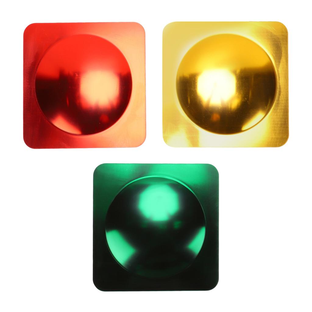Bubble Wall Mirror Red Yellow Green Acrylic Sensory Bubble Mirror for Children Room Playrooms 3 Piece Set