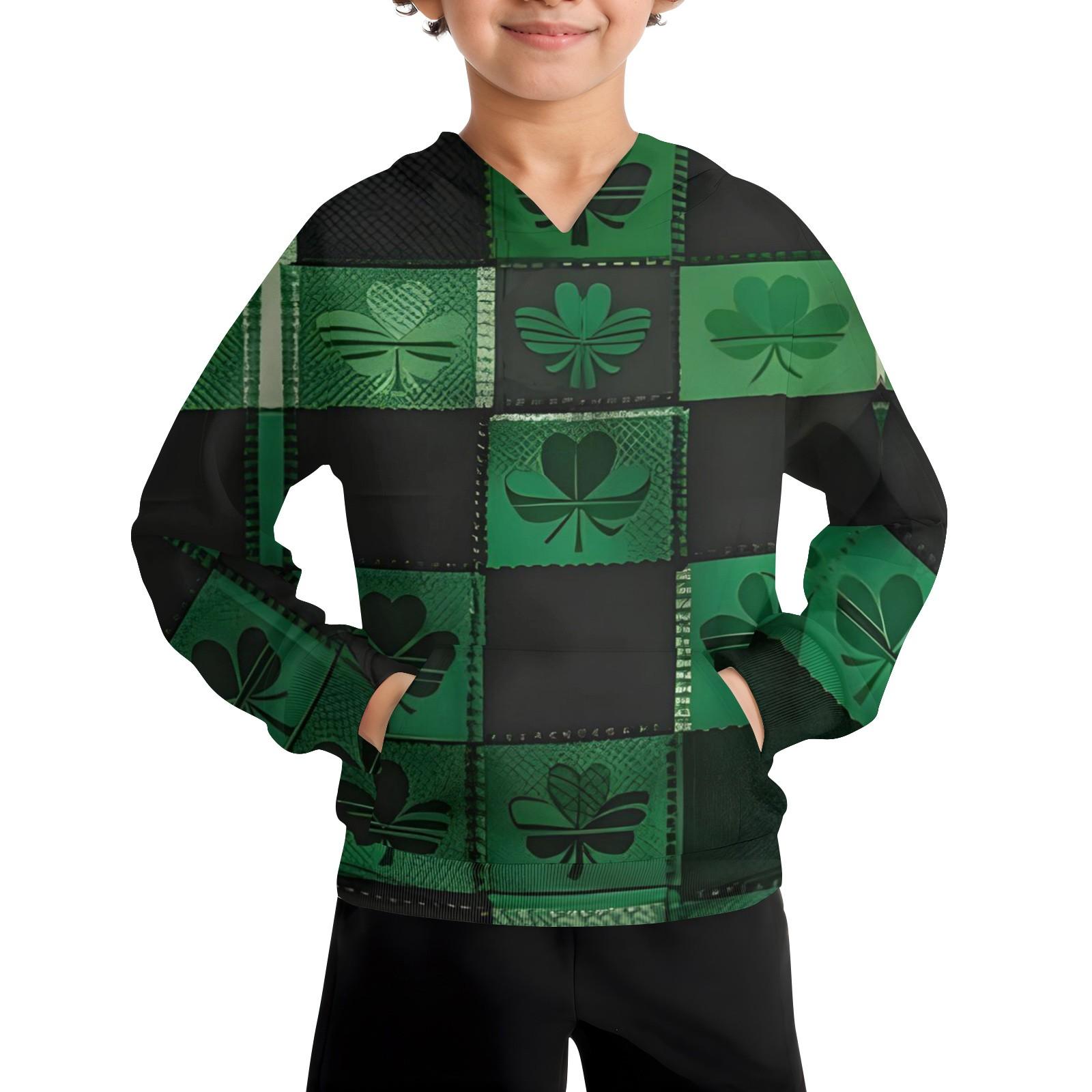 

Повседневная модная толстовка с длинным рукавом и капюшоном с карманом для мальчиков 100 армия зеленый