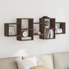 VidaXL Wall Shelf Brown Oak 129x18x42 Cm Engineered Wood 853224