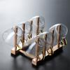 6pcs/Lot 110ml Hammer Pattern Small Glass Tea Cup Handmade Tea-sipping Cup Kungfu Teacup Beer Coffee Drink Cup Drinkware