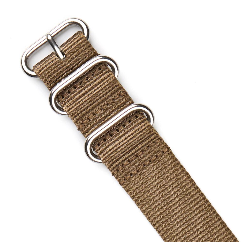 Beleutuchi B-Type Heavy Duty Nylon Nato Band 22Mm Dark Khaki X High Polish
