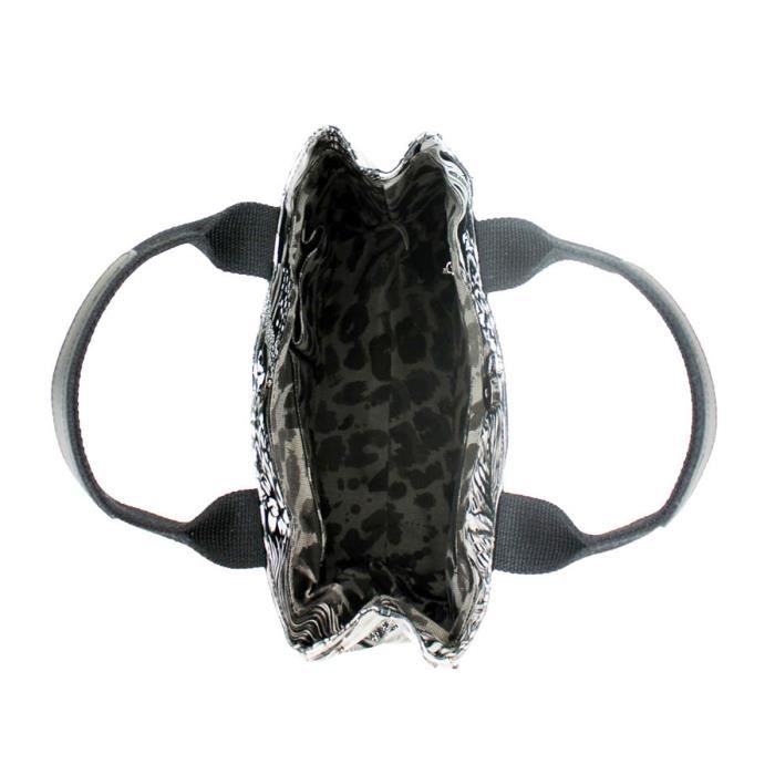 Sac à main - Christian Lacroix - Flamenco - Canvas enduit - 6 litres - Noir