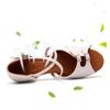 White Dance Shoes for Women Low Heel Ballroom Dance Shoes Salsa Latin Practice Dancing Shoes Girls Salsa Cuban Heels