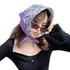Cotton and linen small square scarf women's spring and autumn small silk scarf Korean version headscarf versatile scarf summer thin versatile triangul