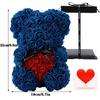 Preserved Rose Foam Bear 25cm - Valentine's Day Flower Gift Box Bouquet