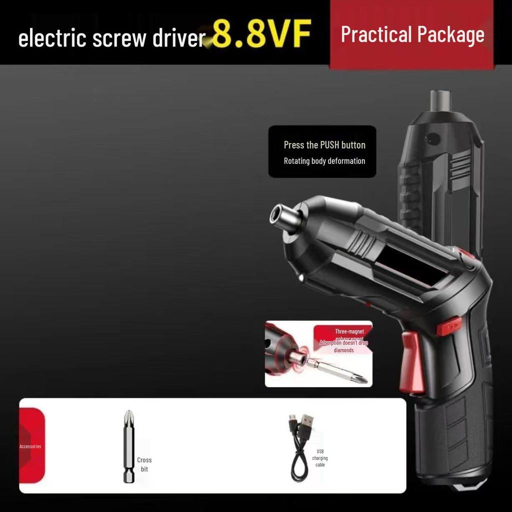 Rechargeable Multi-Functional Mini Electric Screwdriver Drill with Lithium Battery