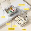 Multi-purpose Pill Cutter with Storage Compartment Double Layers Pill Splitter