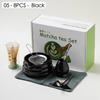 4/5/7/8 PIÈCES Boîte Cadeau Matcha en Céramique Japonaise Set de Thé Matcha avec Fouet en Bambou Pinceau Matcha Cuillère à Thé pour Outils de Bricolage pour la Préparation du Thé