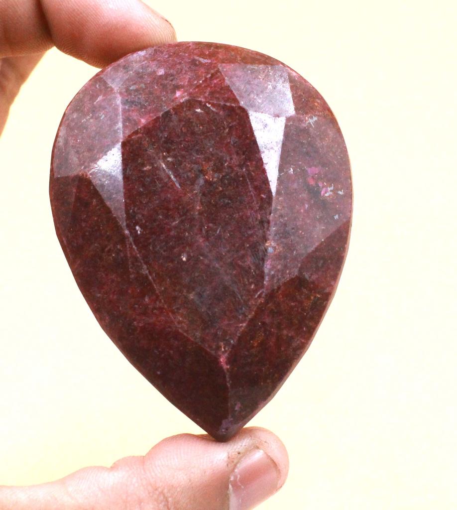 729.55 Carat Pear Shape New Year's Day Certified Red Ruby Natural Loose Gemstone SN177