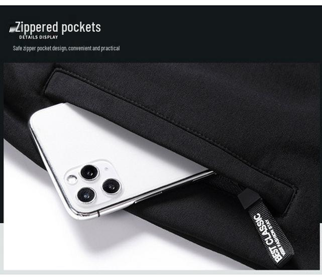 Men's Fleece-Lined Casual Plus Size Cuffed Sweatpants - Thick, Versatile, Outdoor & Trendy