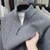 Men's Retro Jacquard Stand Collar Zipper Sweater - Autumn/Winter Casual Knitwear
