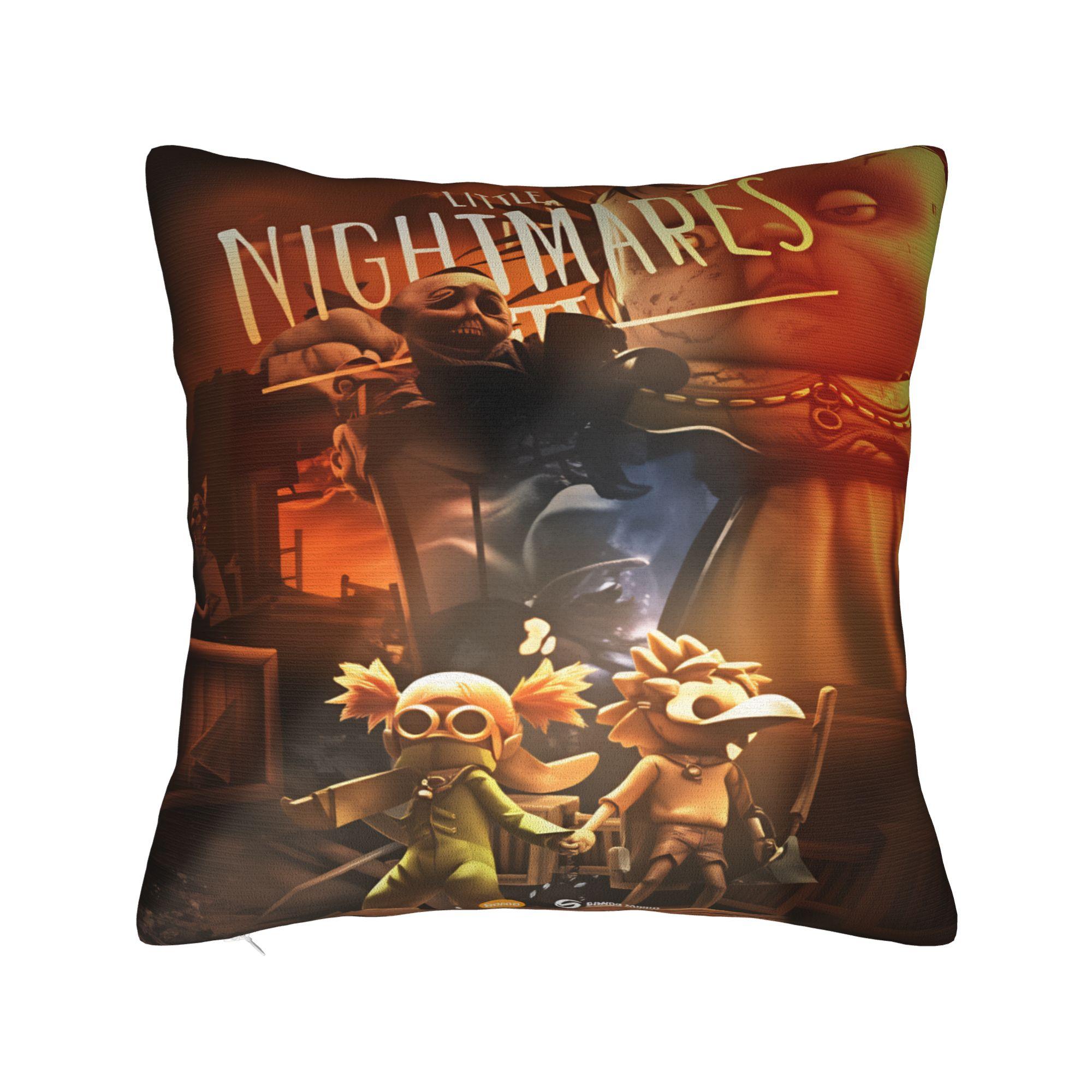 

Hot Game Little Nightmares Anime Pillow Cover Cute Funny Pillow Case For Sofa Home Decoration Square Pillowcases Gift 30cm x 30cm